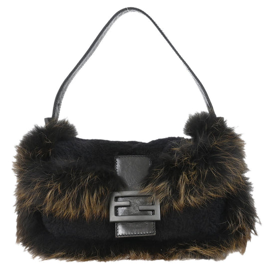 Fendi * Brown Fur Baguette Handbag