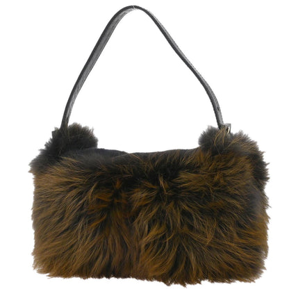Fendi * Brown Fur Baguette Handbag