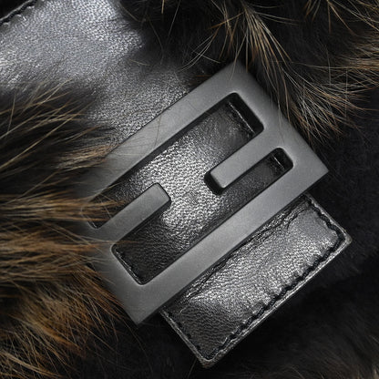 Fendi * Brown Fur Baguette Handbag