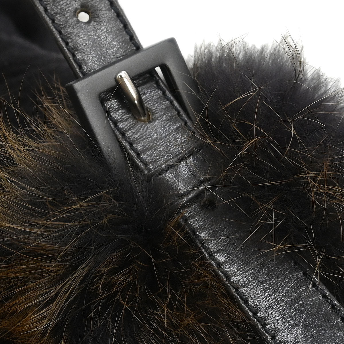 Fendi * Brown Fur Baguette Handbag