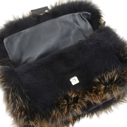 Fendi * Brown Fur Baguette Handbag