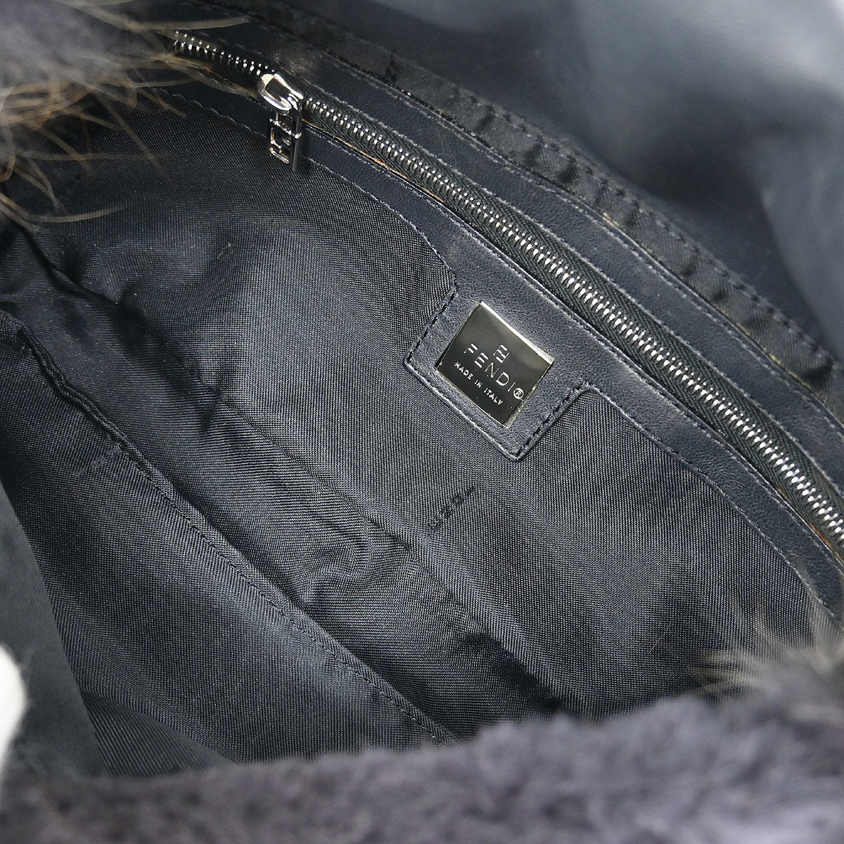 Fendi * Brown Fur Baguette Handbag