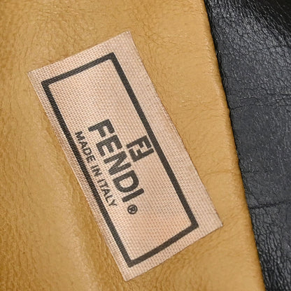 Fendi * Gold Black Sequins Zucca Mamma Baguette