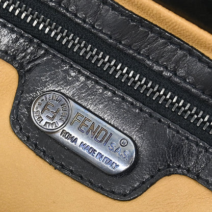 Fendi * Gold Black Sequins Zucca Mamma Baguette