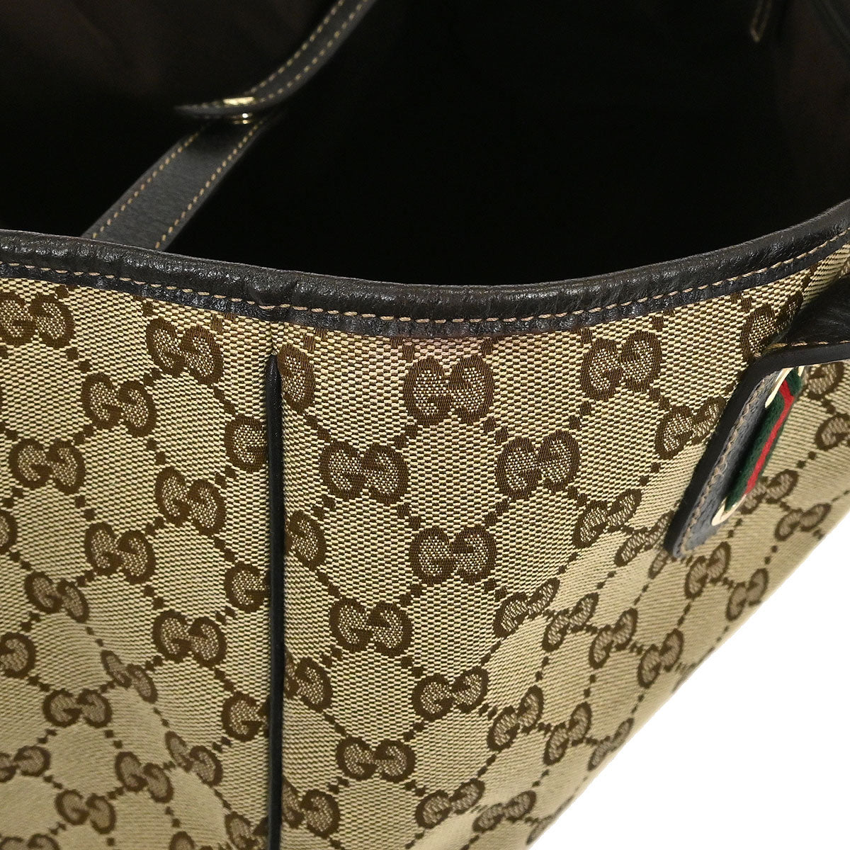 Gucci Brown Sherry GG Tote Bag