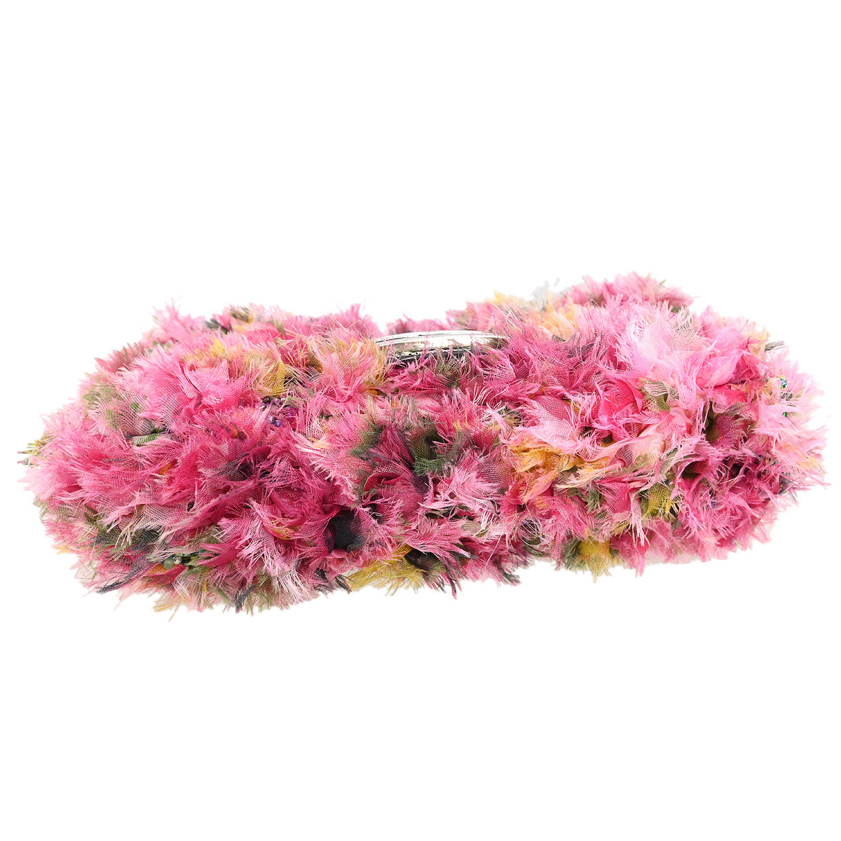 Fendi * Pink Beaded Baguette Handbag