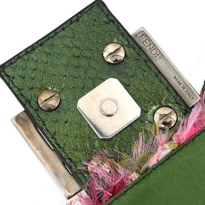 Fendi * Pink Beaded Baguette Handbag