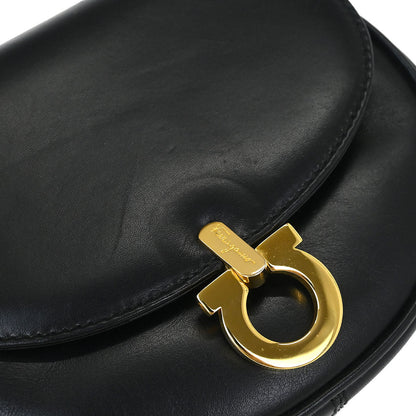 Salvatore Ferragamo Black Gancini Shoulder Bag Bum Bag