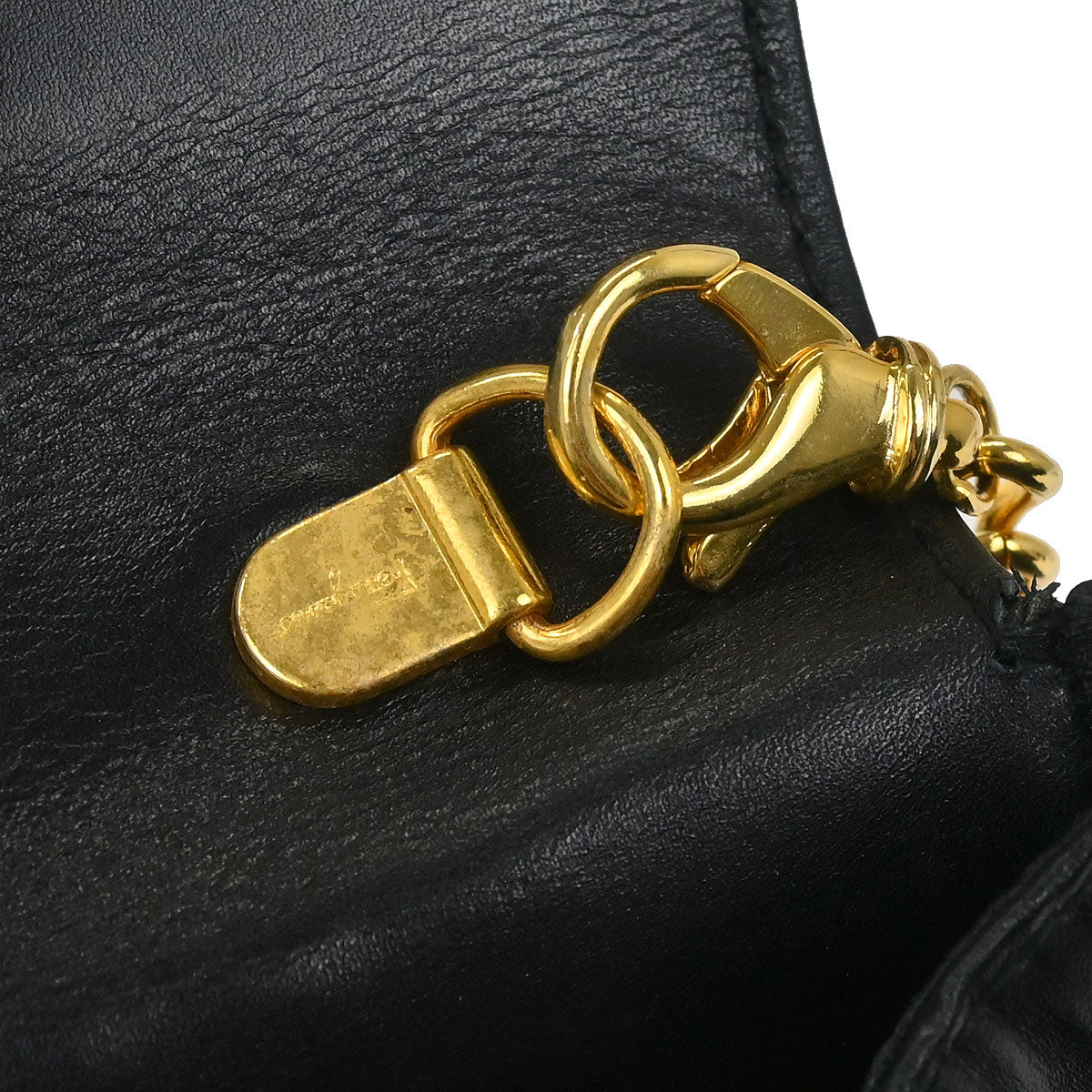 Salvatore Ferragamo Black Gancini Shoulder Bag Bum Bag