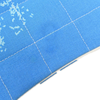 Chanel * 2002-2003 Blue Canvas Surf Line Choco Bar Shoulder Bag