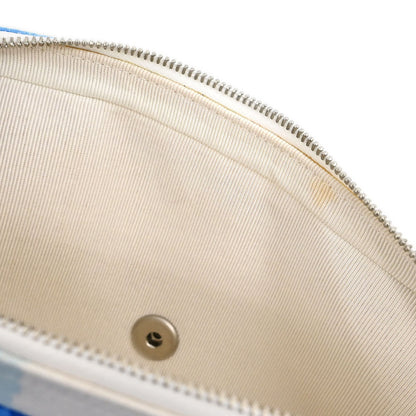 Chanel * 2002-2003 Blue Canvas Surf Line Choco Bar Shoulder Bag