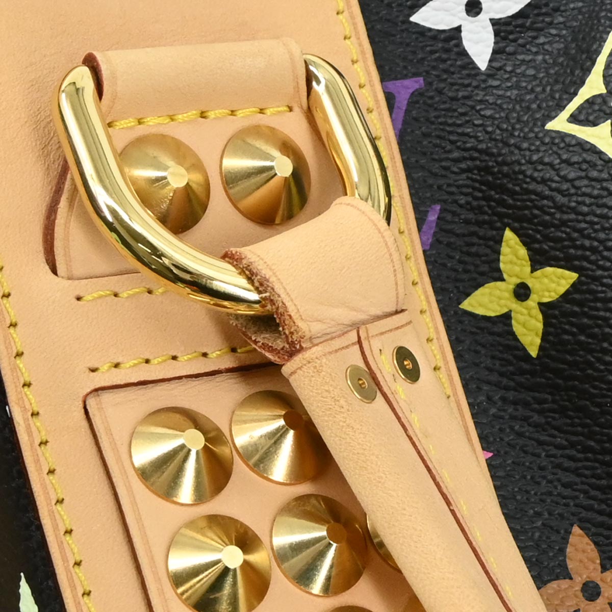 Louis Vuitton Black Multicolor Courtney GM 2way Shoulder Handbag M40261