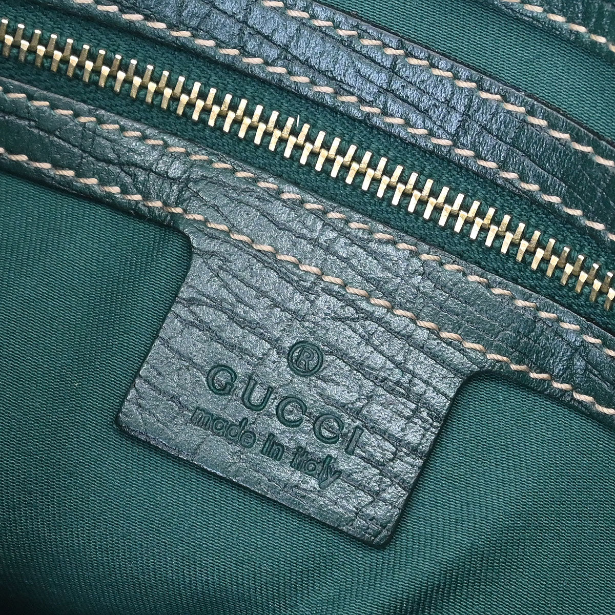 Gucci Brown Green Horsebit GG Tote Bag