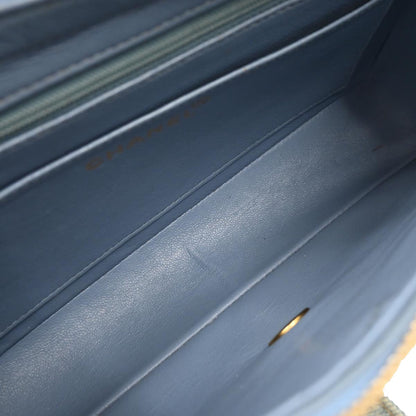 Chanel 1996-1997 Light Blue Denim Backpack