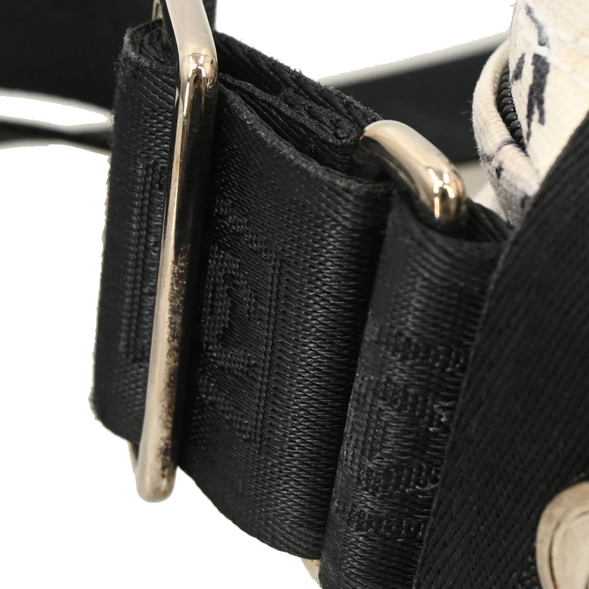 Chanel 2005-2006 White Canvas Airline Shoulder Bag