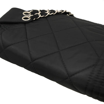 Chanel 2005-2006 Black Satin Sport Line Waist Bum Bag