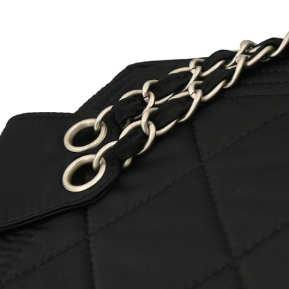 Chanel 2005-2006 Black Satin Sport Line Waist Bum Bag