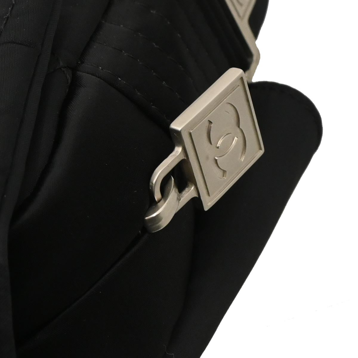 Chanel 2005-2006 Black Satin Sport Line Waist Bum Bag