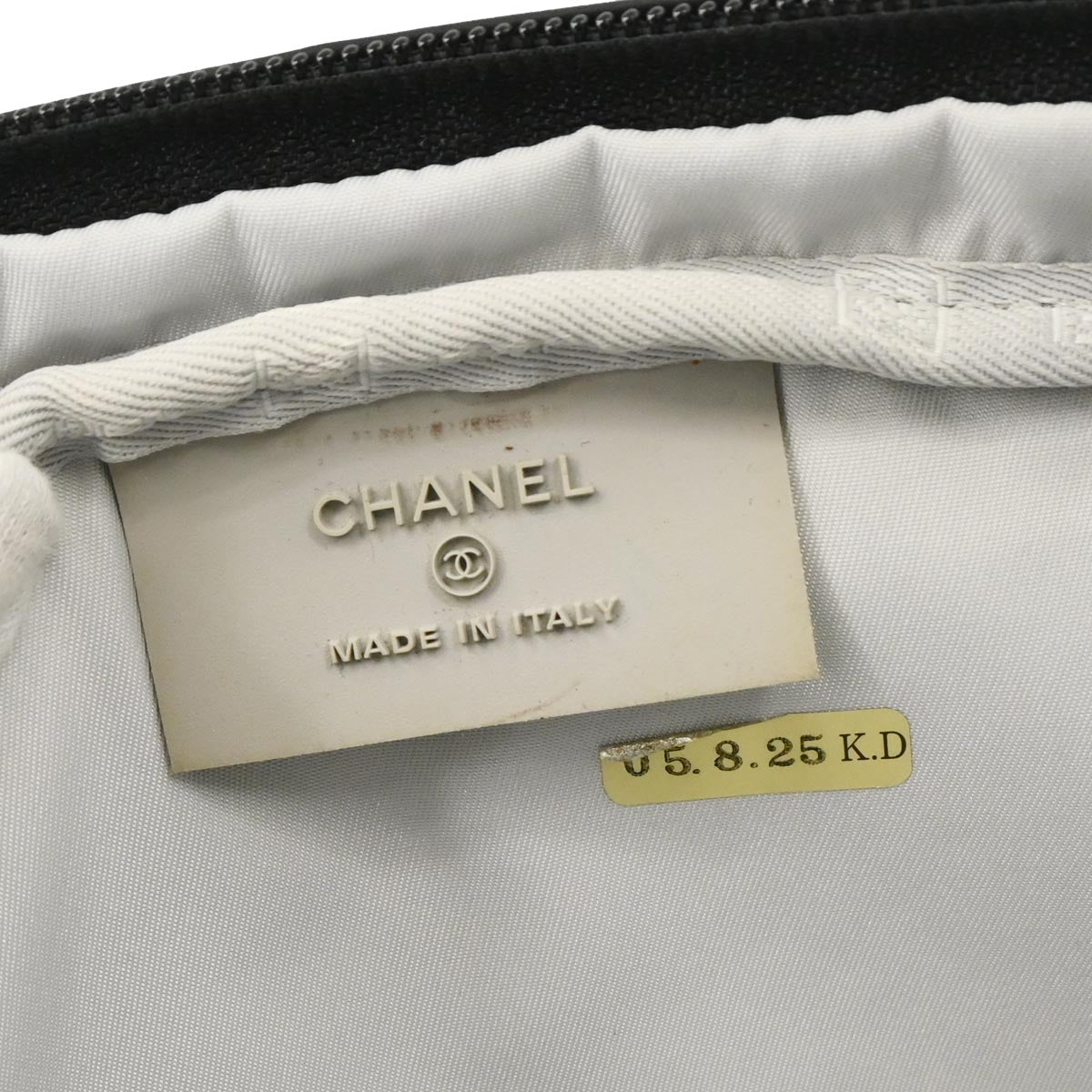 Chanel 2005-2006 Black Satin Sport Line Waist Bum Bag