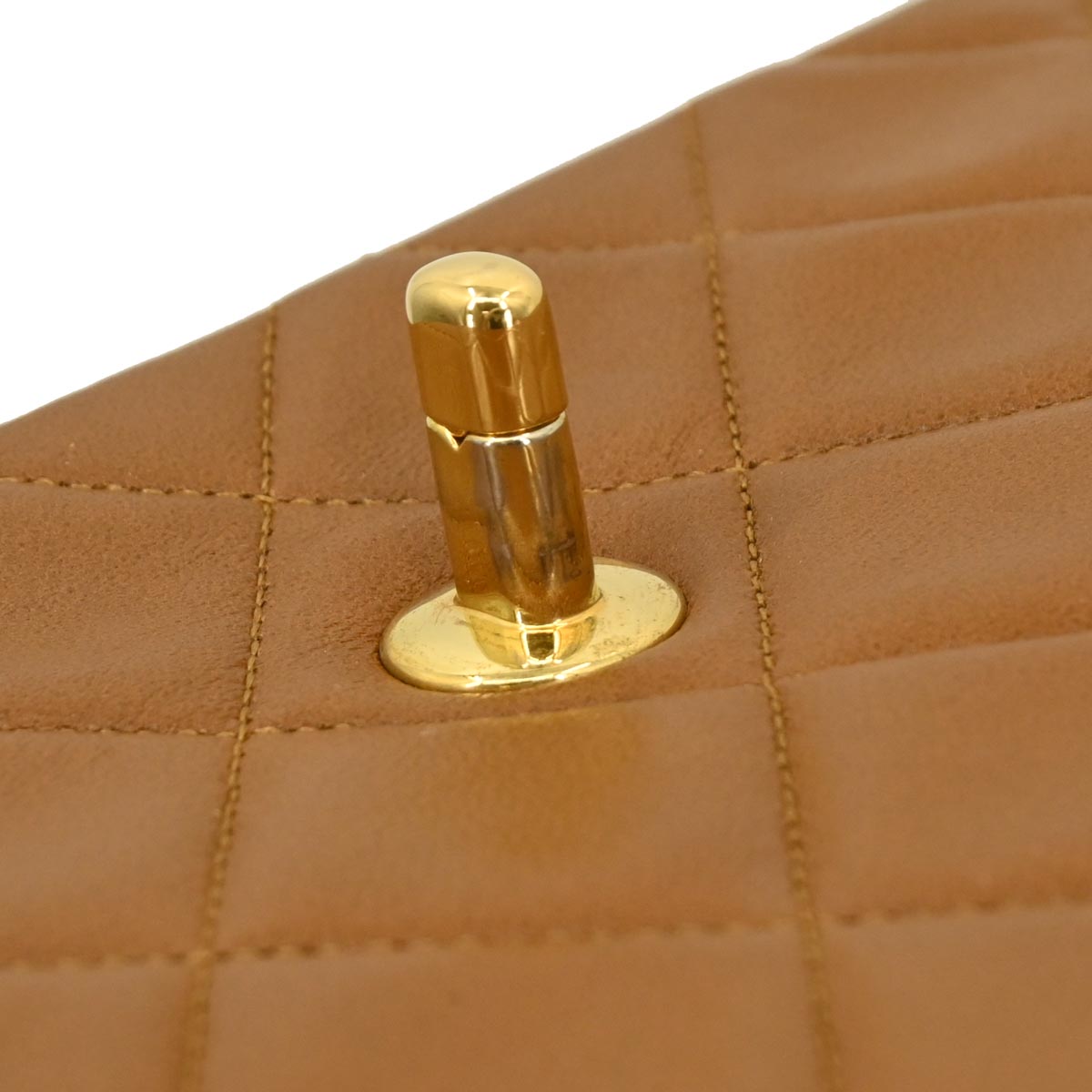 Chanel 1989-1991 Brown Lambskin Shoulder Bag