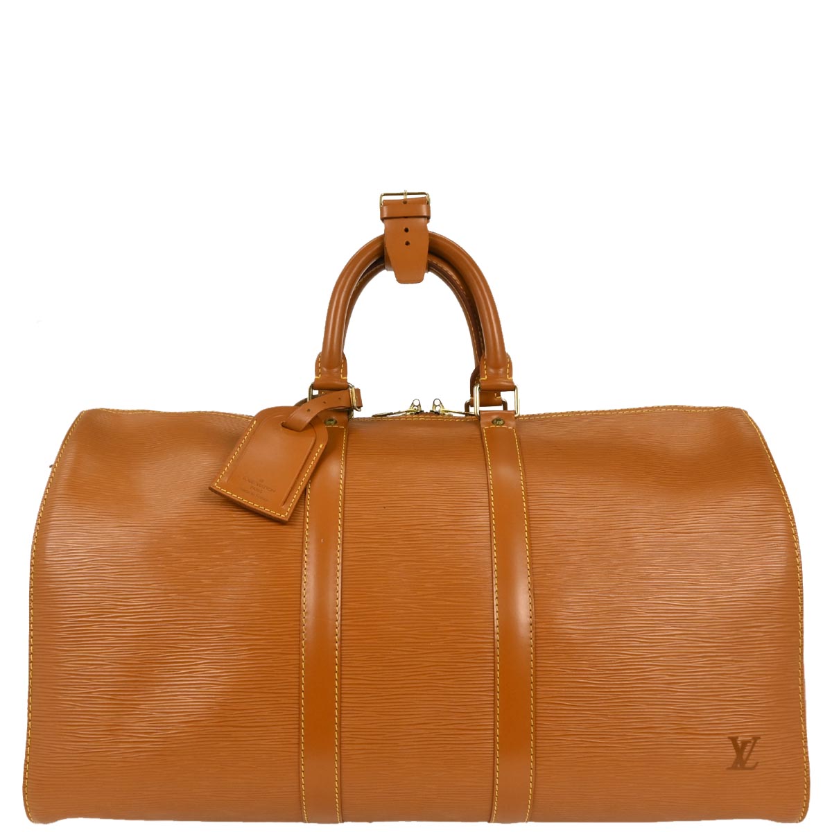 Louis Vuitton Brown Epi Keepall 45 Travel Handbag M42978
