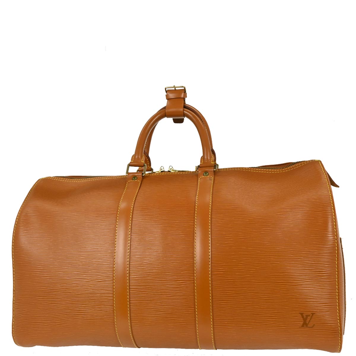 Louis Vuitton Brown Epi Keepall 45 Travel Handbag M42978