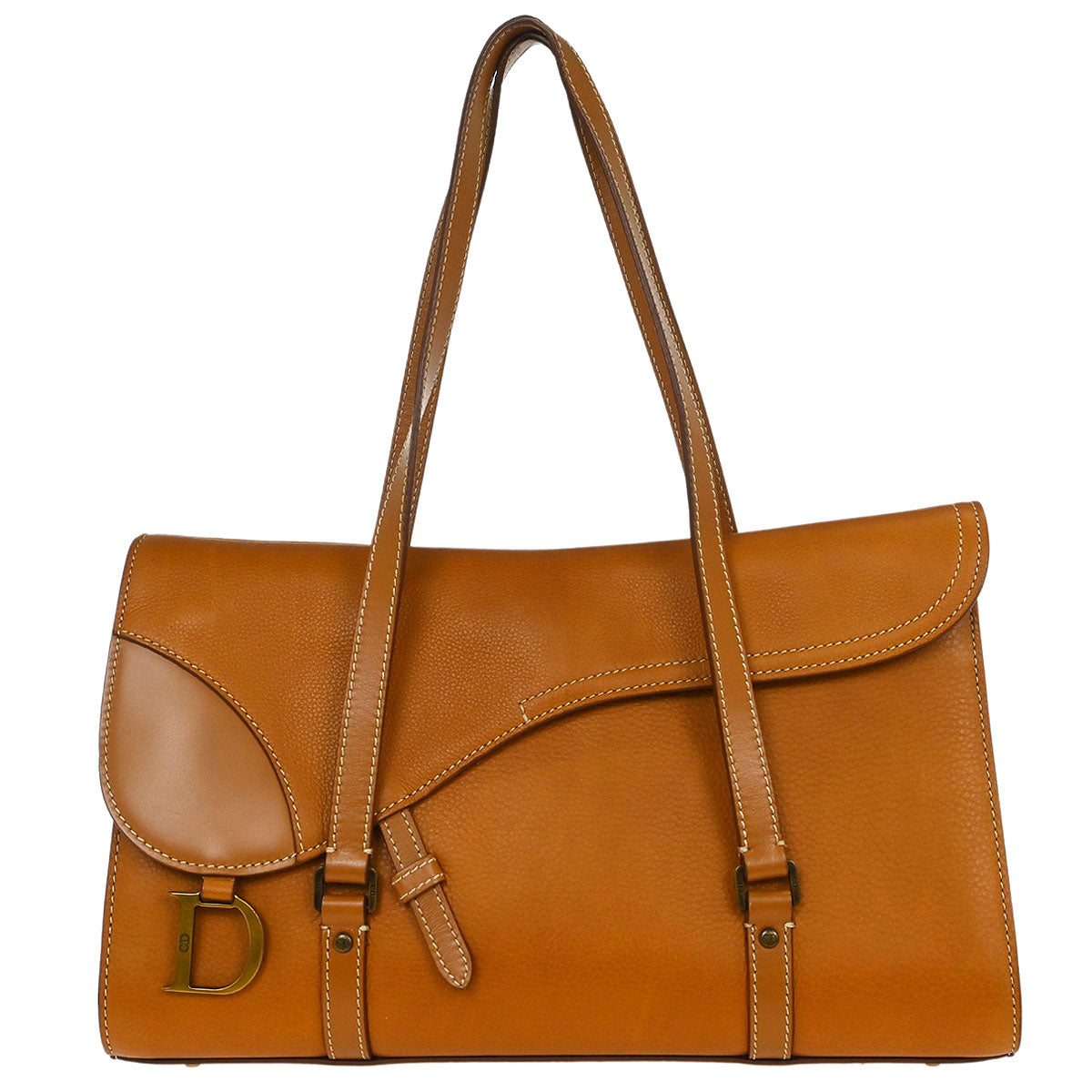 Christian Dior Brown Saddle Shoulder Bag