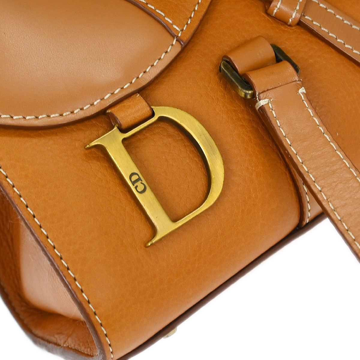 Christian Dior Brown Saddle Shoulder Bag