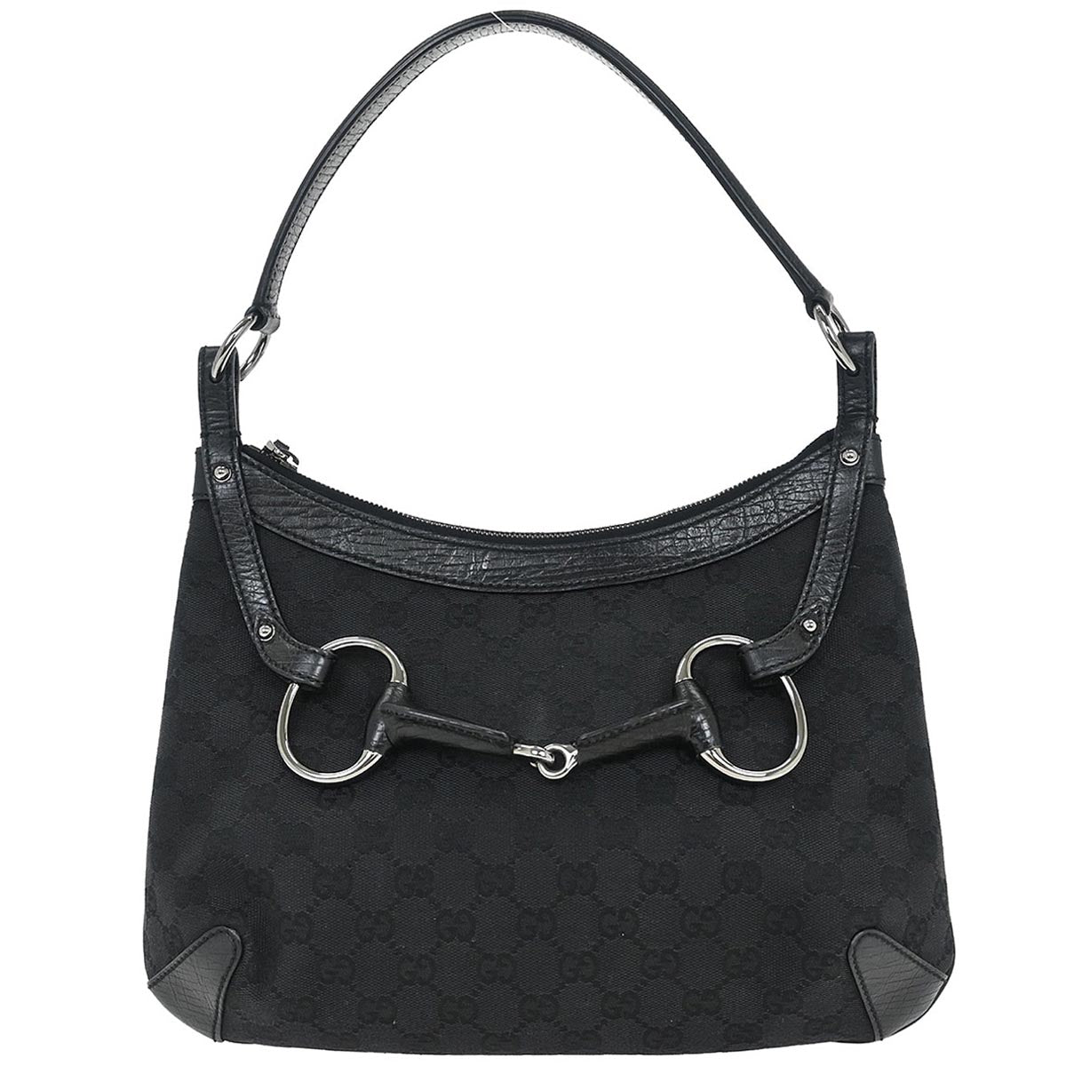 Gucci Black Horsebit Handbag