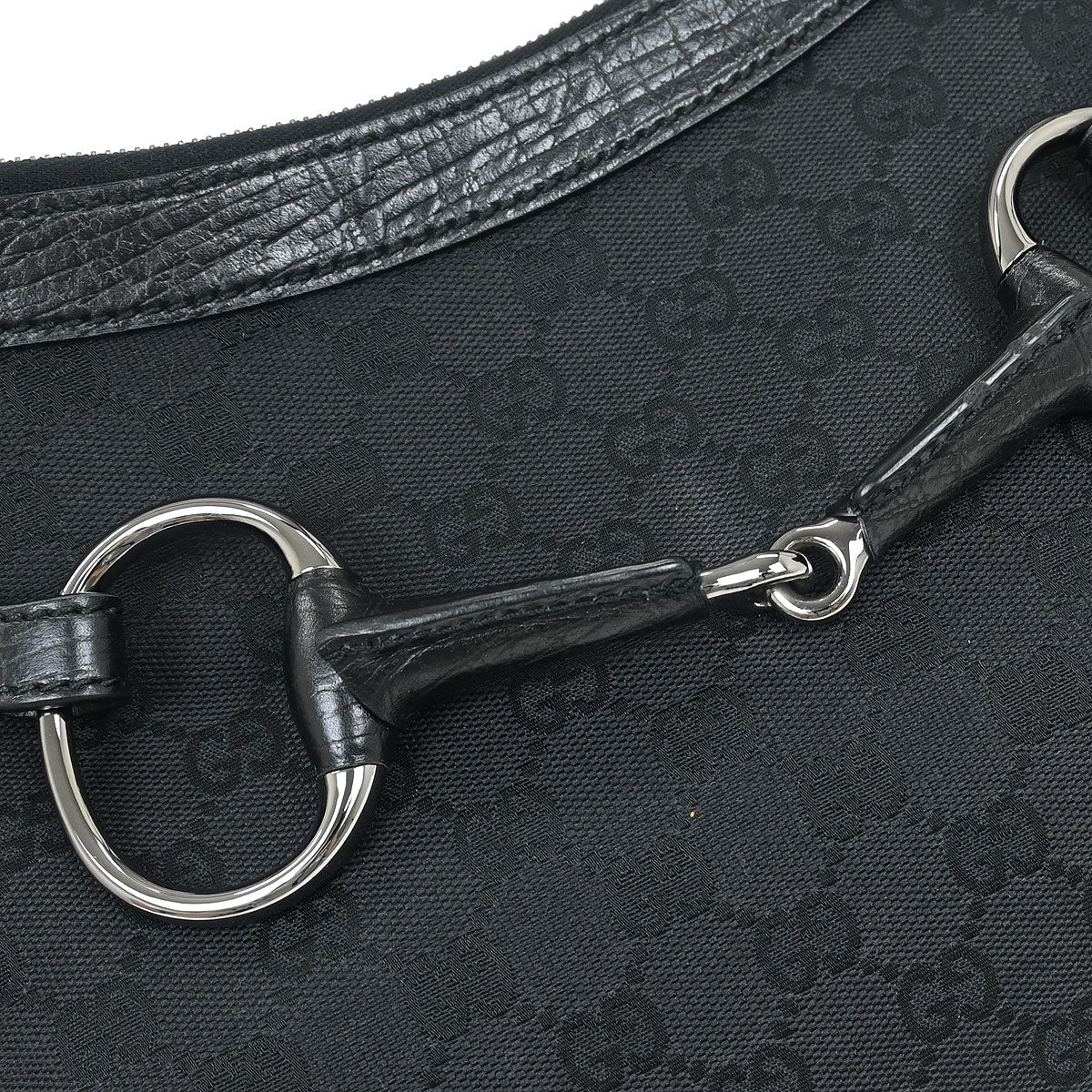 Gucci Black Horsebit Handbag