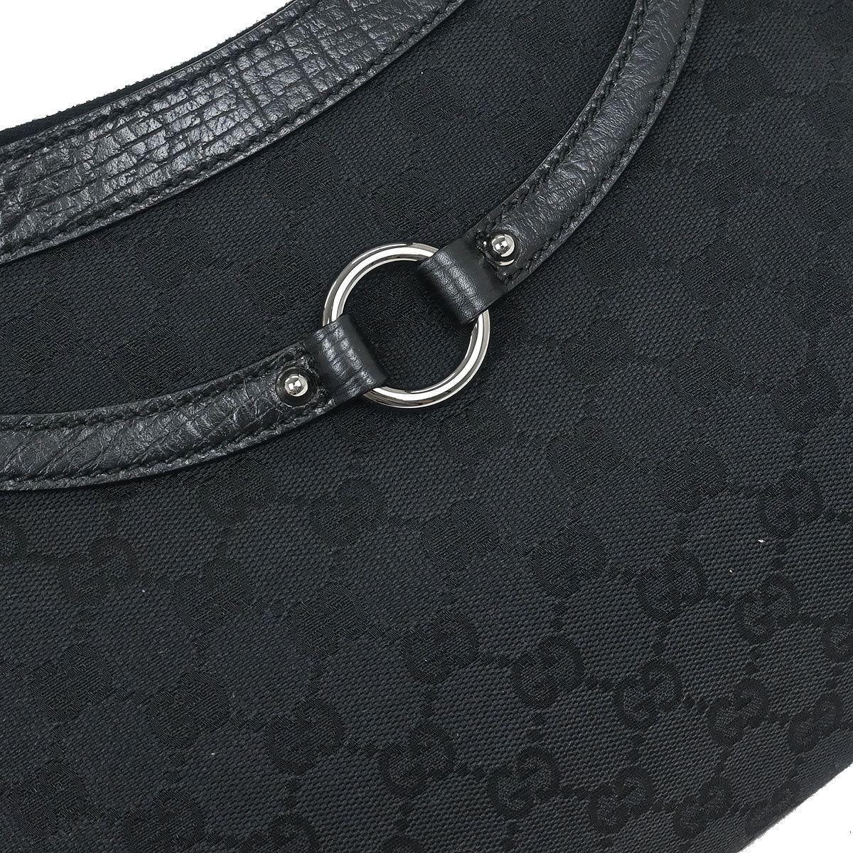 Gucci Black Horsebit Handbag