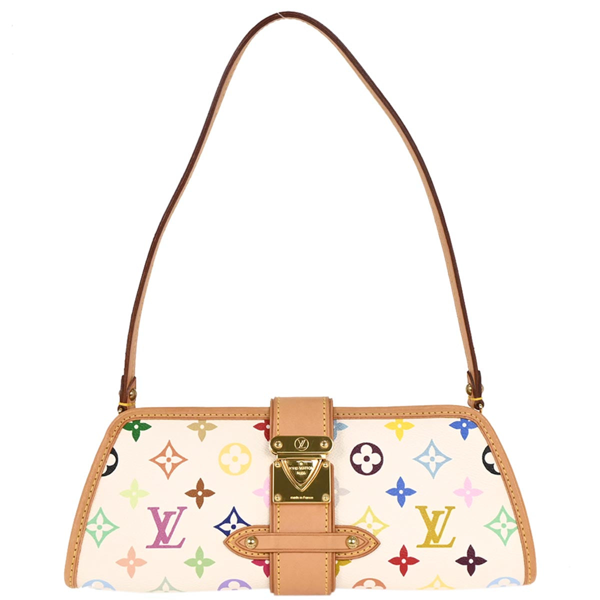 Louis Vuitton White Multicolor Shirley Shoulder Bag M40049