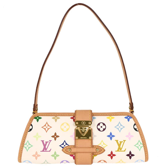Louis Vuitton White Multicolor Shirley Shoulder Bag M40049