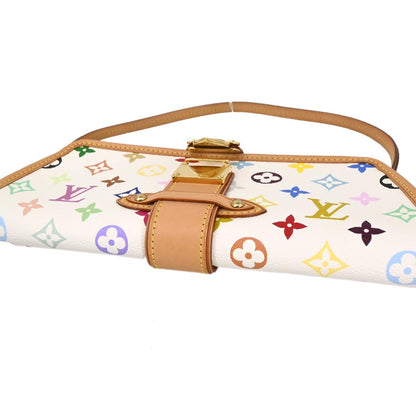 Louis Vuitton White Multicolor Shirley Shoulder Bag M40049