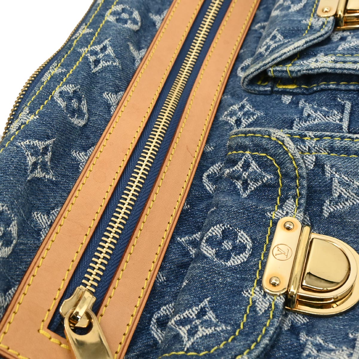Louis Vuitton Blue Monogram Denim Baggy PM Shoulder Bag M95049