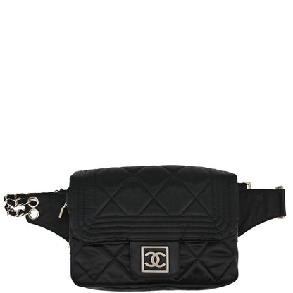 Chanel 2005-2006 Black Nylon Sport Line Waist Bum Bag