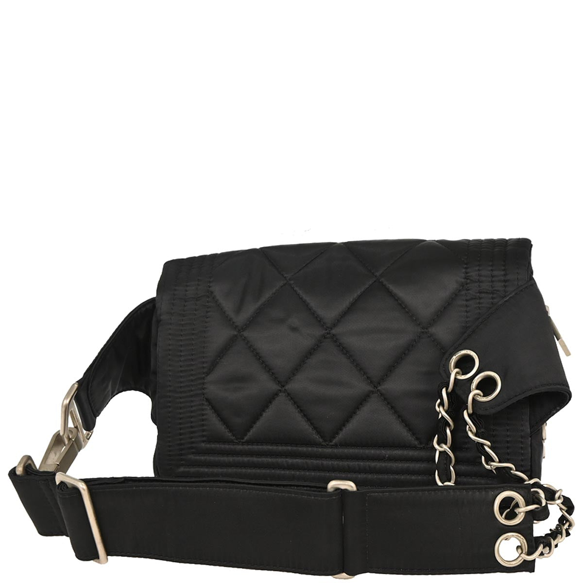 Chanel 2005-2006 Black Nylon Sport Line Waist Bum Bag