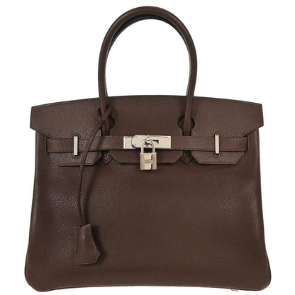 Hermes Chocolat Epsom Birkin 30 Handbag