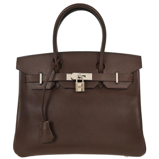 Hermes Chocolat Epsom Birkin 30 Handbag