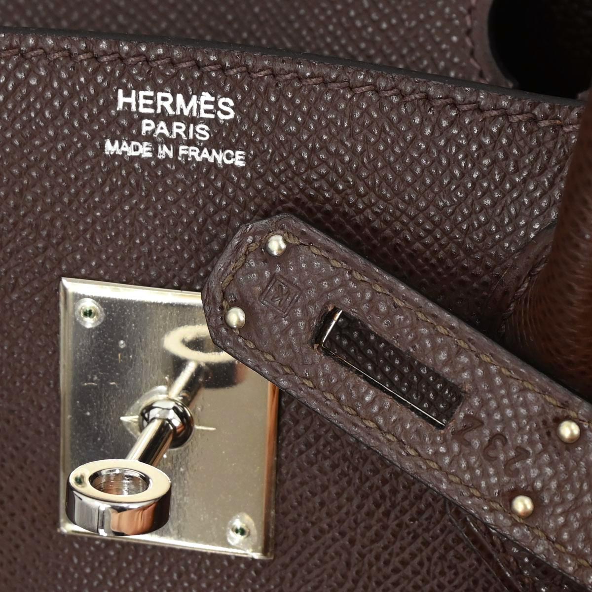 Hermes Chocolat Epsom Birkin 30 Handbag