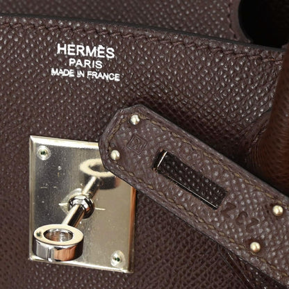 Hermes Chocolat Epsom Birkin 30 Handbag