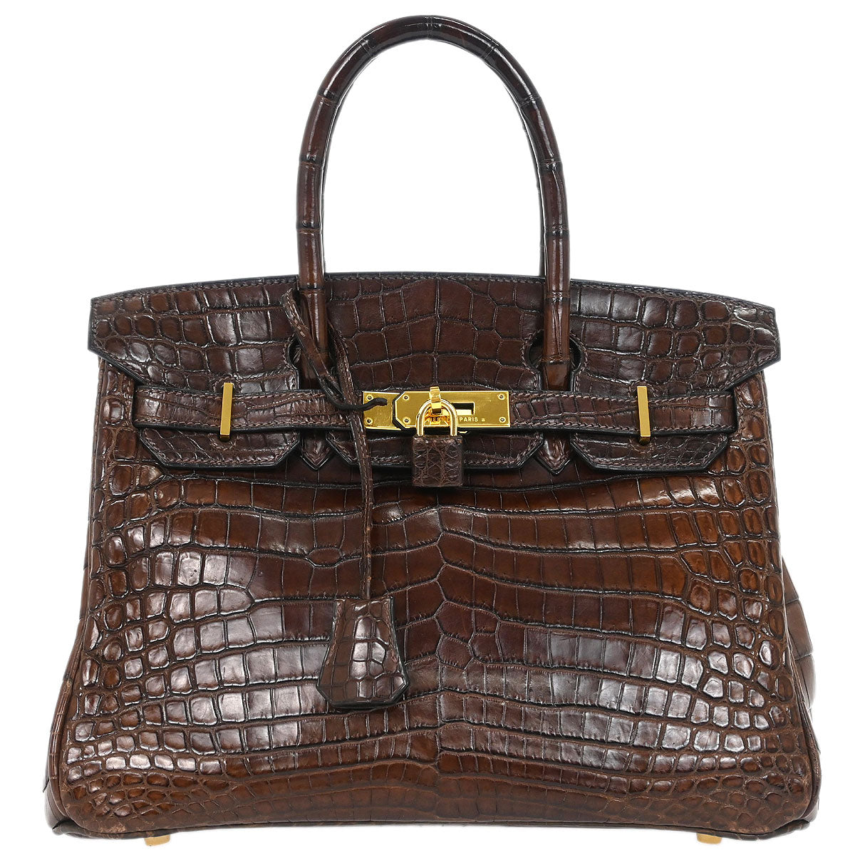 Hermes * Havane Niloticus Birkin 30 Handbag