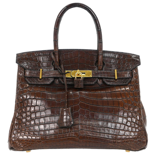 Hermes * Havane Niloticus Birkin 30 Handbag