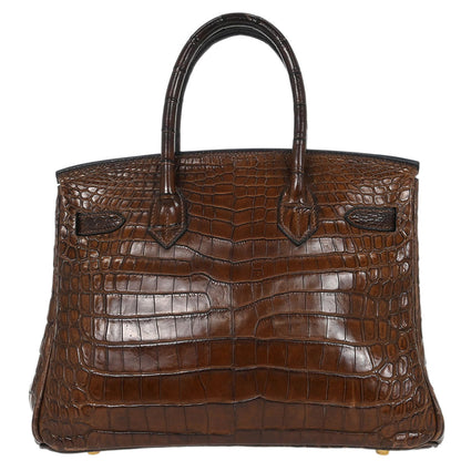 Hermes * Havane Niloticus Birkin 30 Handbag
