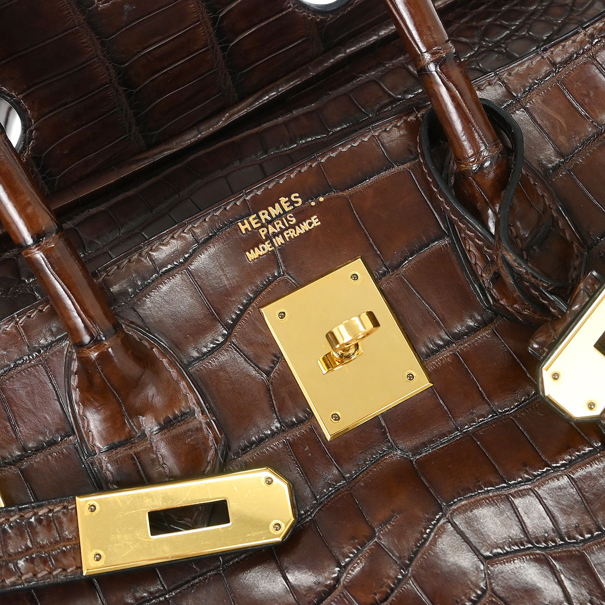 Hermes * Havane Niloticus Birkin 30 Handbag