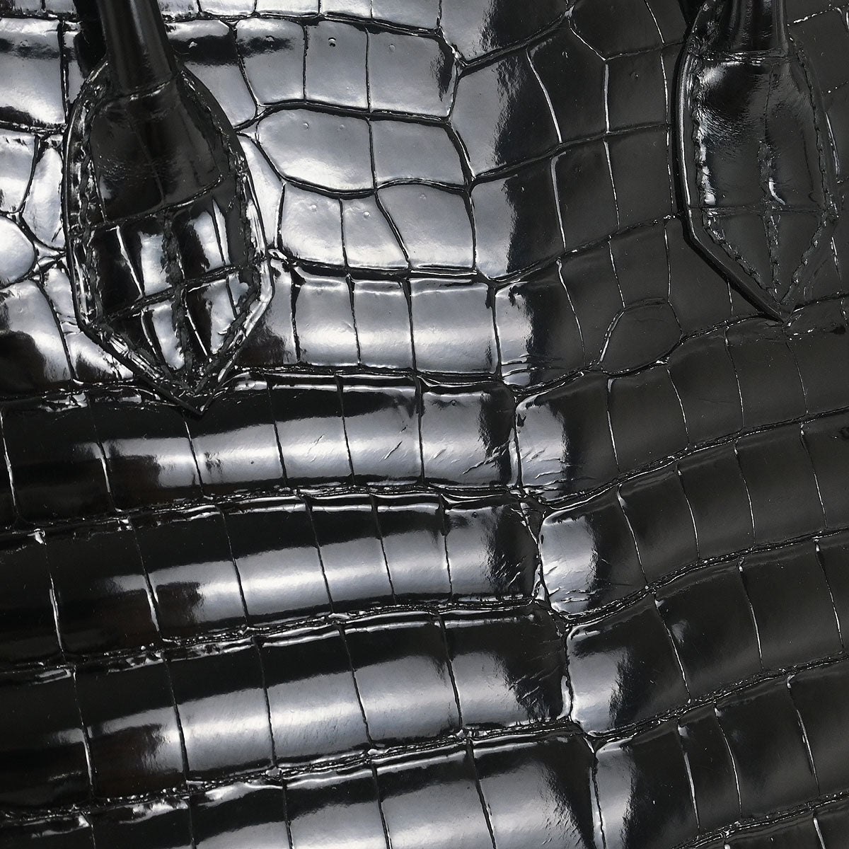 Hermes * Black Niloticus Birkin 30 Handbag