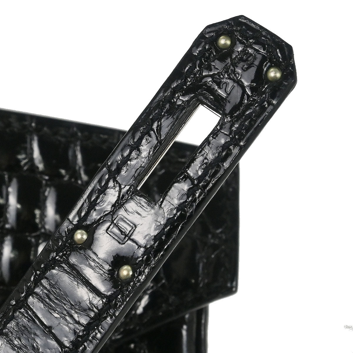 Hermes * Black Niloticus Birkin 30 Handbag