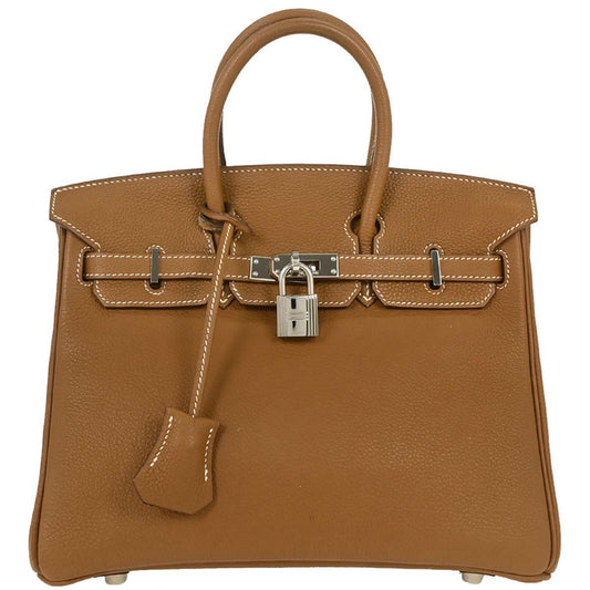 Hermes Gold Togo Birkin 25 Handbag