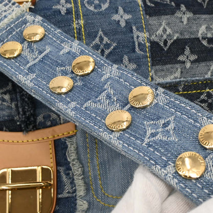 Louis Vuitton Monogram Denim Patchwork Postie 2way Handbag M95374