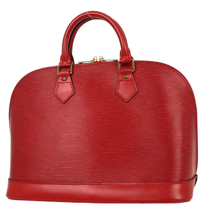 Louis Vuitton Red Epi Alma Handbag M52147